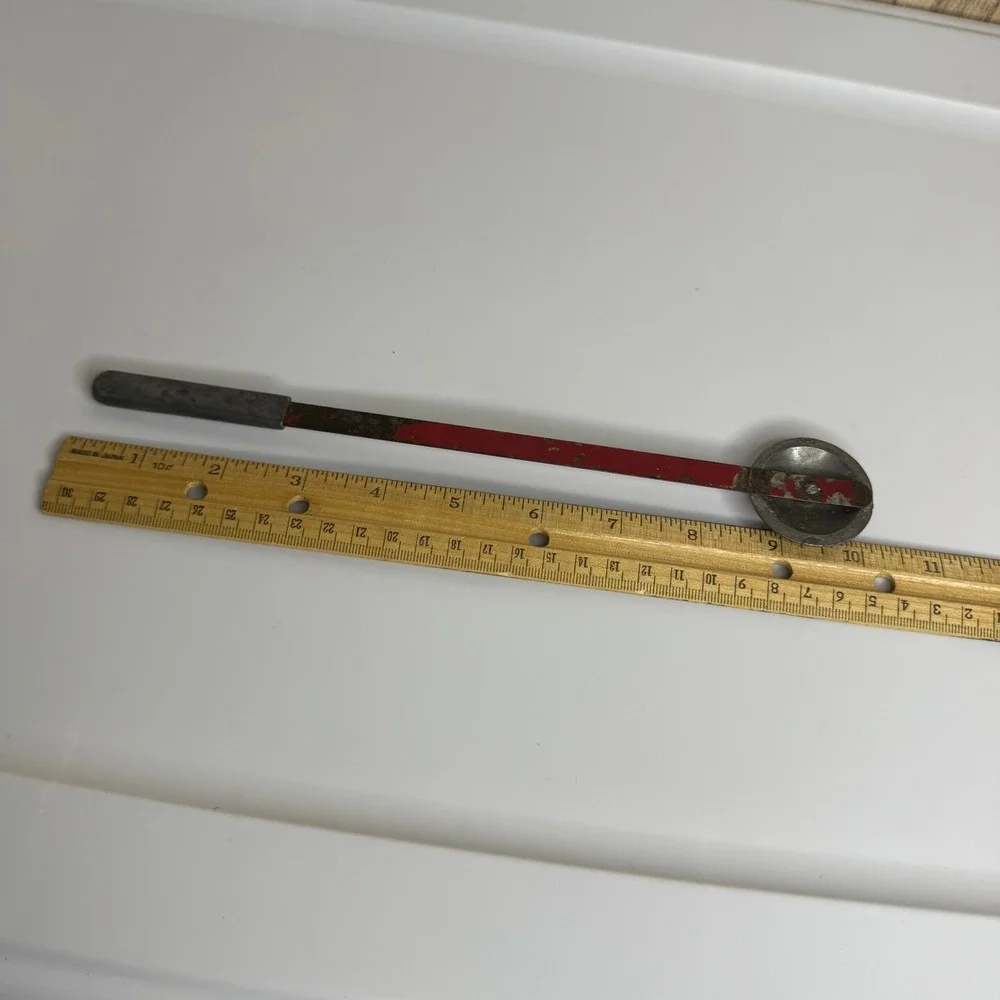Antique Ice Thumper Breaker Red Primitive Kitchen Tool 10.5